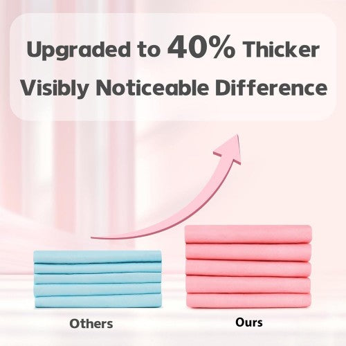 Luxuries Extra Thick Dog Training Pads – 40% Thicker Puppy Pee Pads with Chamomile Scent, 5-Layer Leak-Proof Protection, Super Absorbent Potty Pads for Puppies & Senior Dogs Luxuries Extra Thick Dog Training Pads – 40% Thicker Puppy Pee Pads with Chamomile Scent, 5-Layer Leak-Proof Protection, Super Absorbent Potty Pads for Puppies & Senior Dogs
